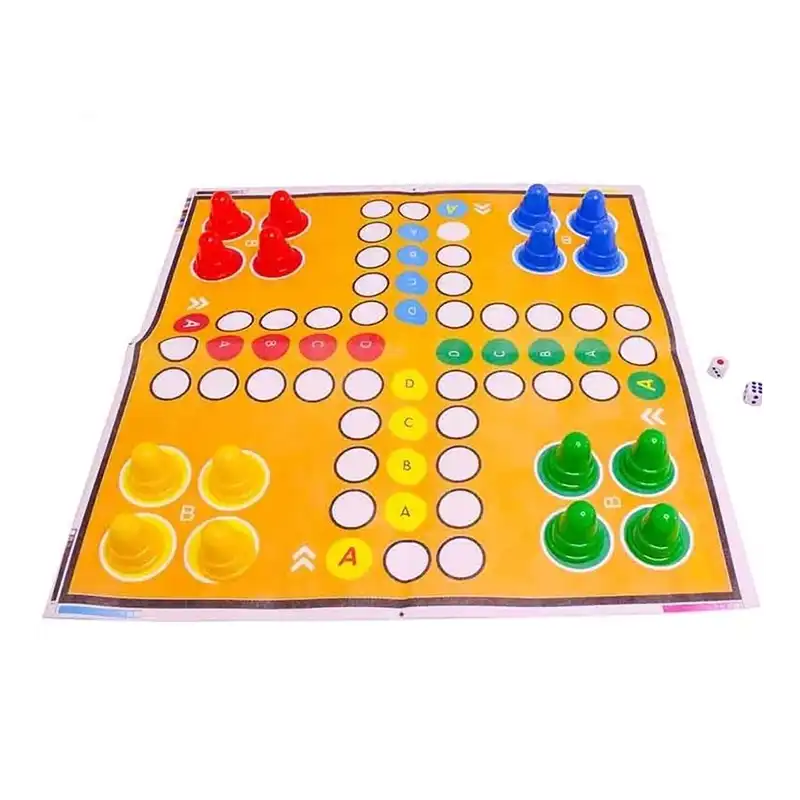 صفحه بازی منچ و مارپله پارچه ای