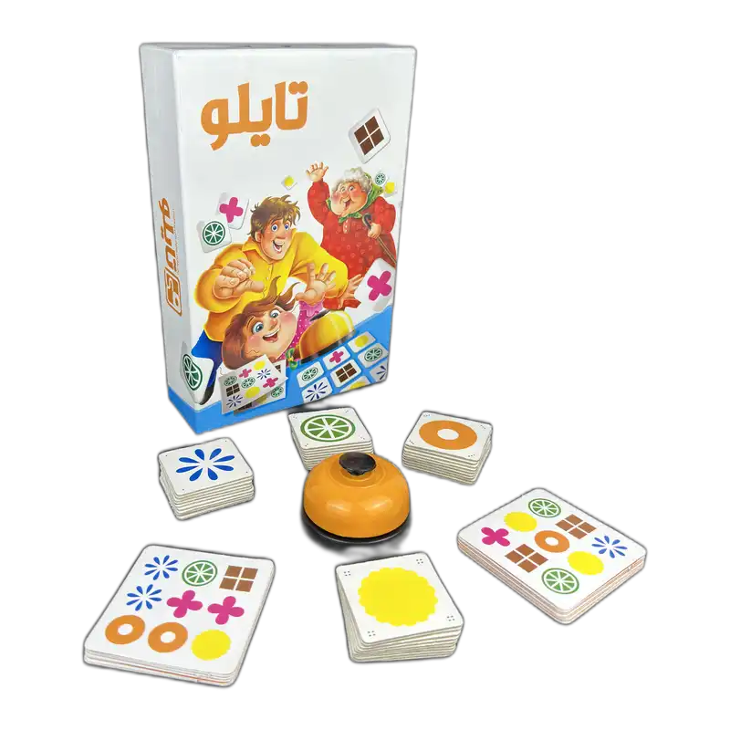 جعبه و اجزای بازی فکری تایلو (Nine Tiles) فکرا