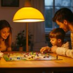 family-playing-board-game